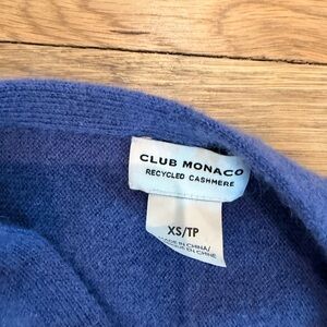 Club Monaco Cornflour Blue Cowl Neck Cashmere